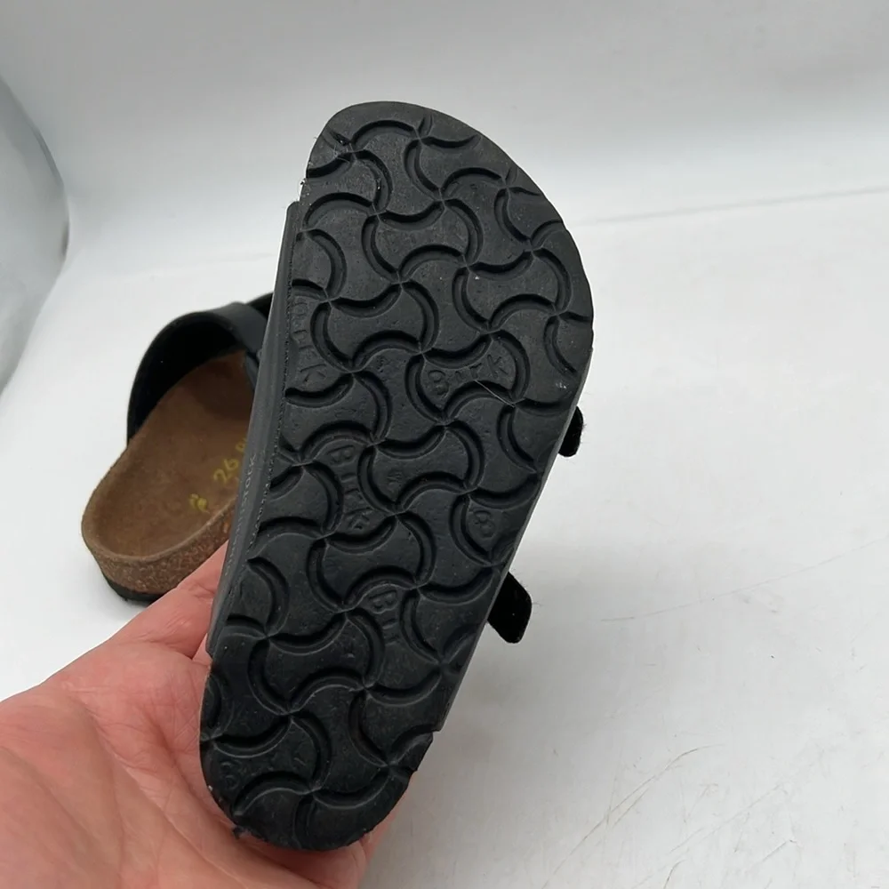 Birkenstock Arizona Sandal Black Birko-Flor Birkibuc KID/CHILD SZ EU 26 US C8 - Picture 8 of 8